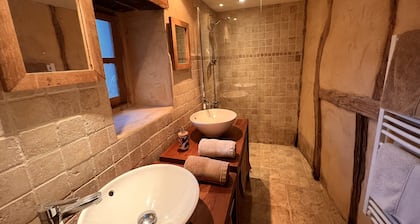 Le Lapin sur le Toit - Magnifique fenil XVIII° rénové et sa piscine privée