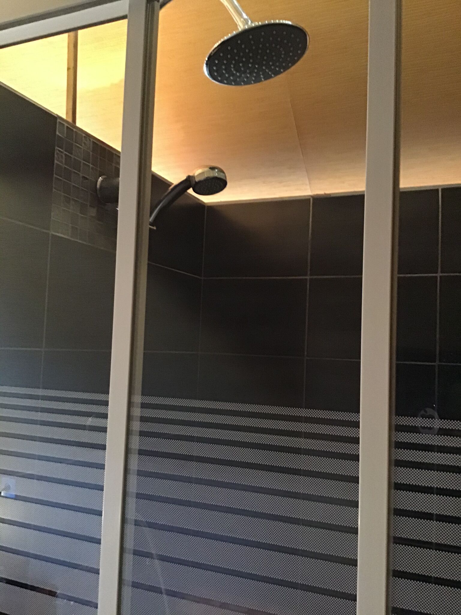 Bathtub, hair dryer, towels, soap