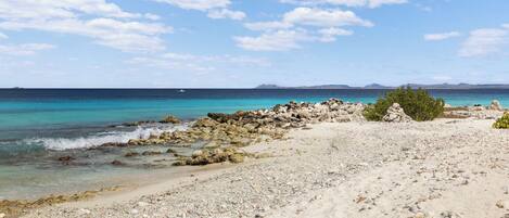 Beach nearby, sun-loungers, beach towels