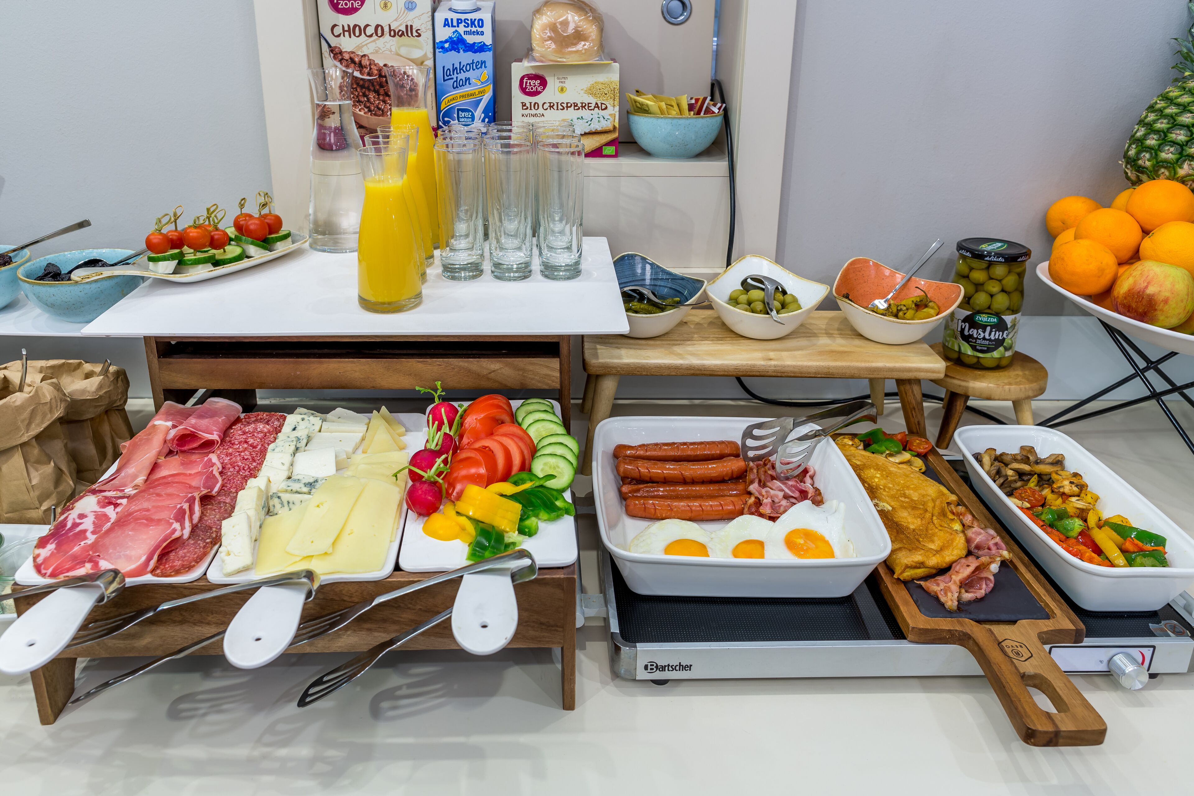 Kontinental morgenmad hver dag mod et gebyr
