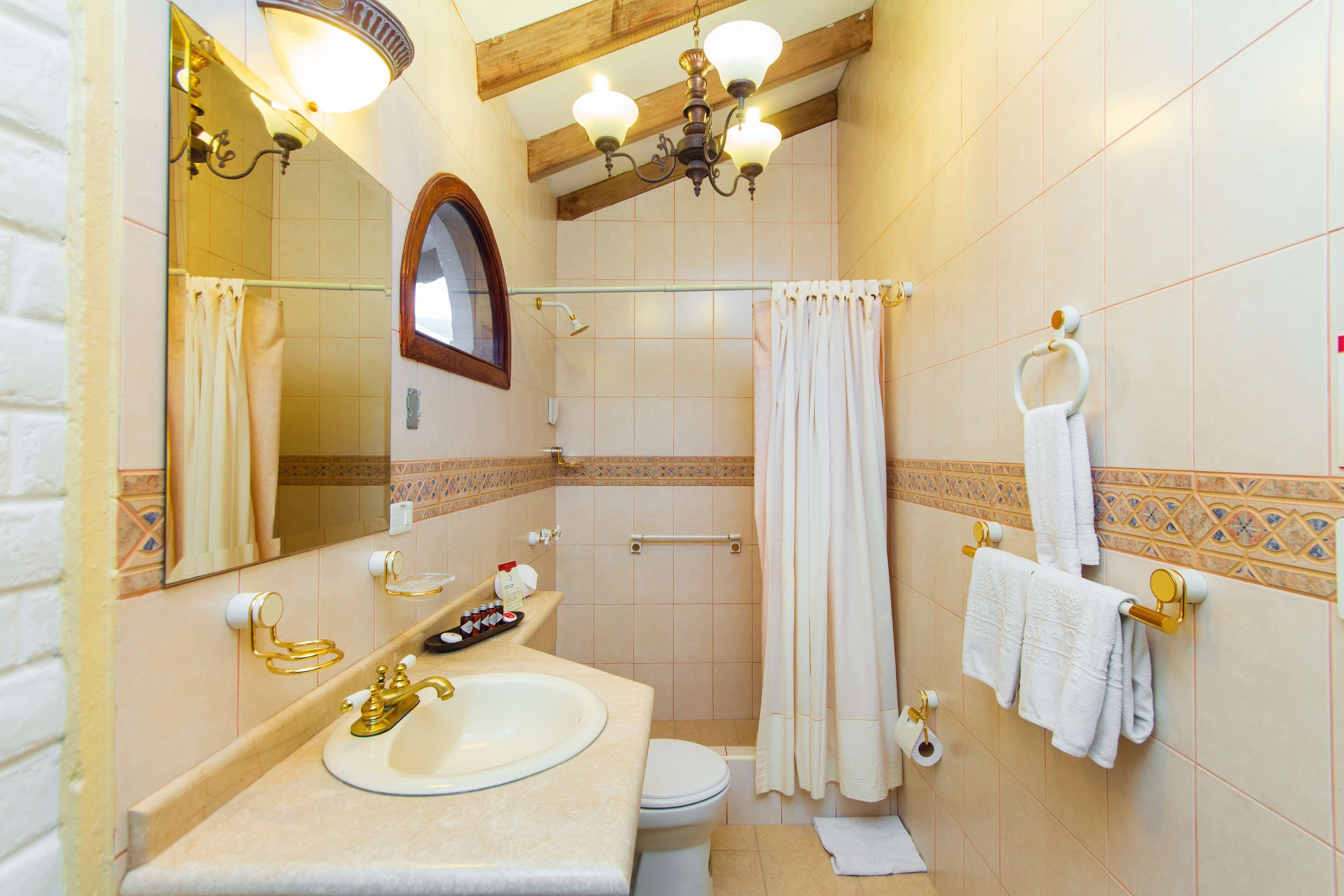 free toiletries, hair dryer, towels