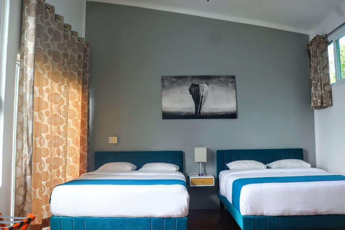 Junior Suite, Multiple Beds with Terrace and Kitchenette | 1 phòng ngủ, bộ đồ giường cao cấp, phòng cách âm 
