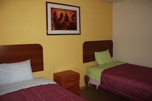 Desk, iron/ironing board, rollaway beds, free WiFi