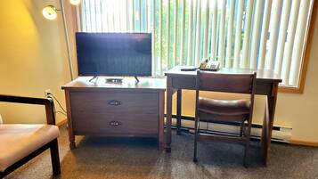 Desk, iron/ironing board, free WiFi, bed sheets