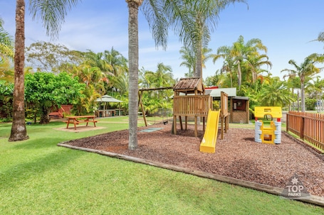 Children’s play area – outdoor. Port Macquarie Rental Village