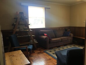 Ferienhaus, 2 Schlafzimmer | Wohnbereich | Flachbildfernseher, Kamin, DVD-Player