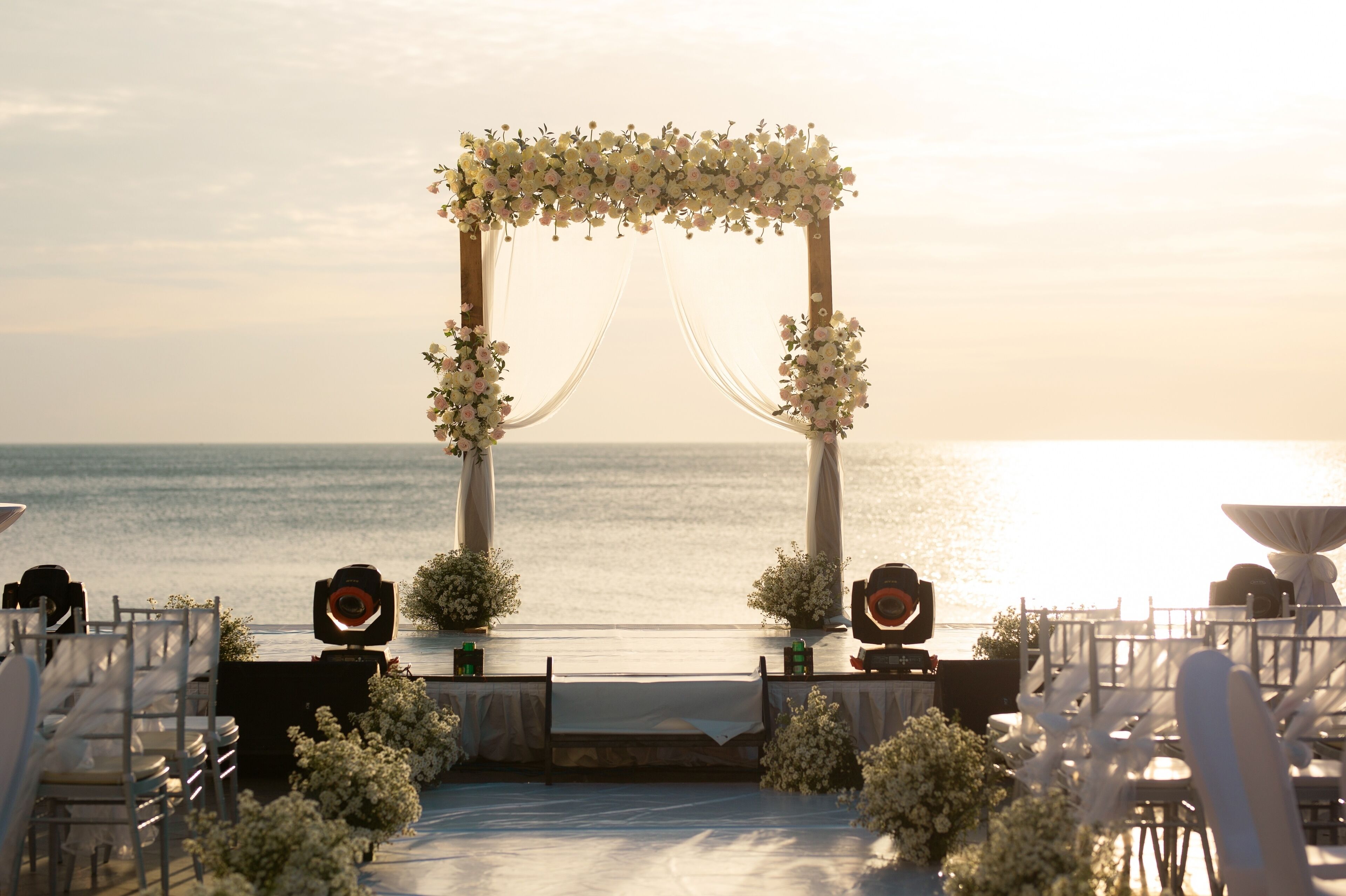 outdoor wedding area