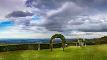 Outdoor wedding area
