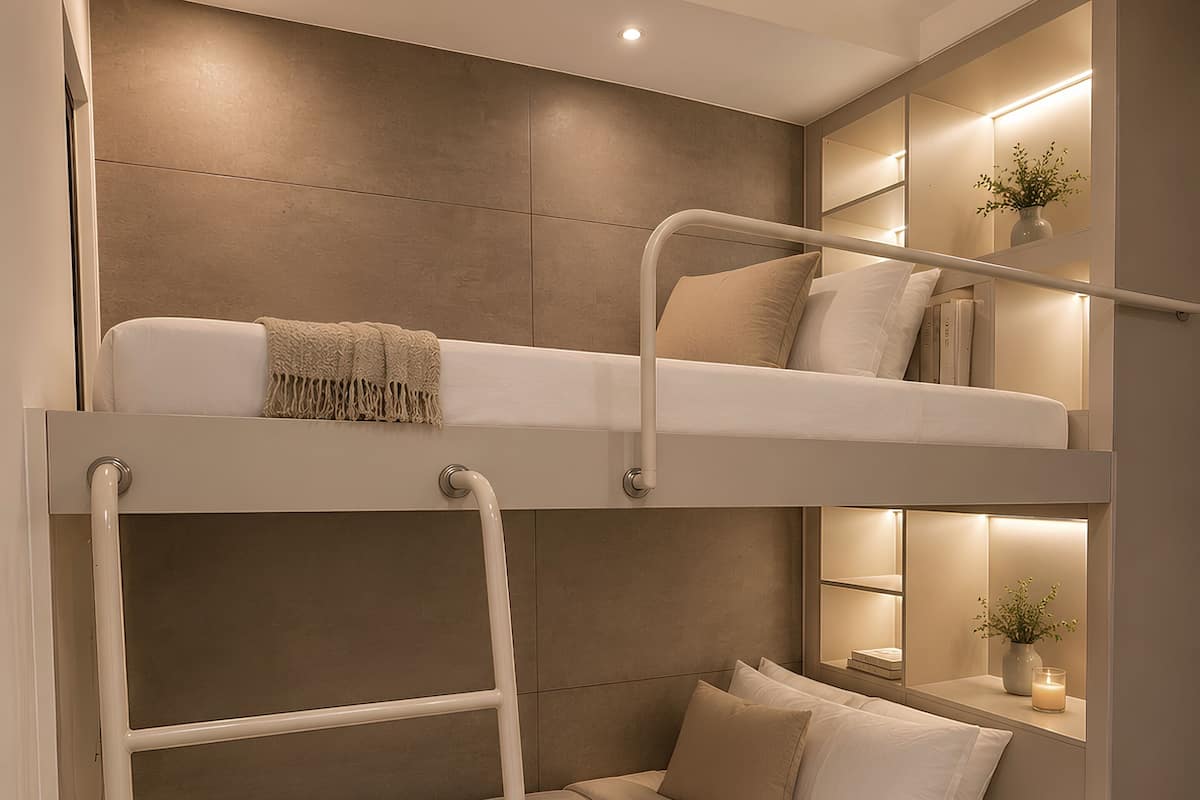 Room, No Windows (Bunk Bed) | Premium bedding, pillow-top beds, minibar, individually decorated