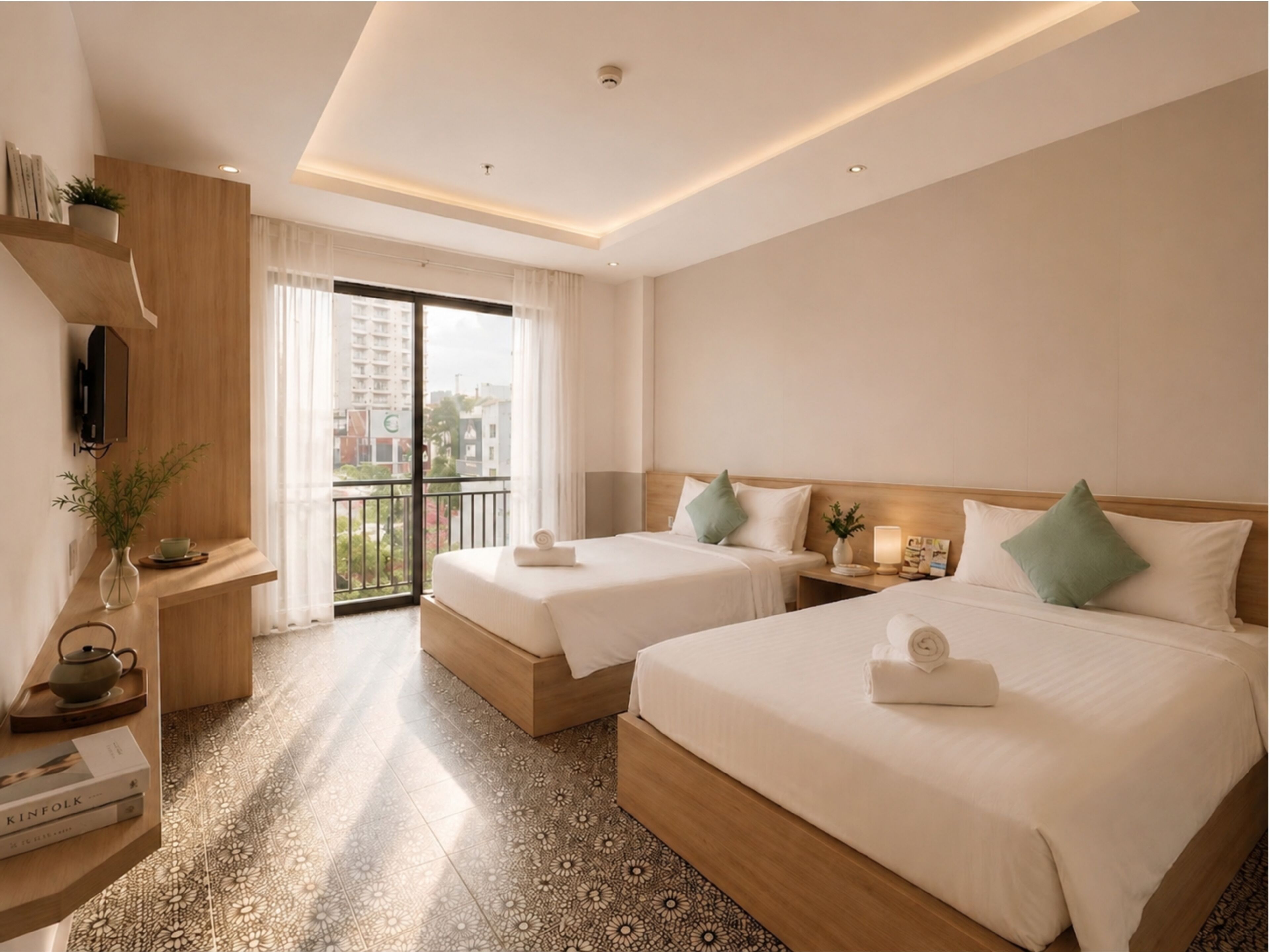 Deluxe Twin Room, 2 Katil Kelamin (Double), City View | Pemandangan dari bilik