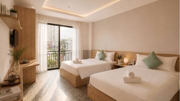 Deluxe Twin Room, 2 Katil Kelamin (Double), City View | Pemandangan dari bilik
