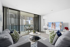 2 Bedroom Deluxe Apartment | Living area - The Oracle Resort Broadbeach - GCLR (Broadbeach)