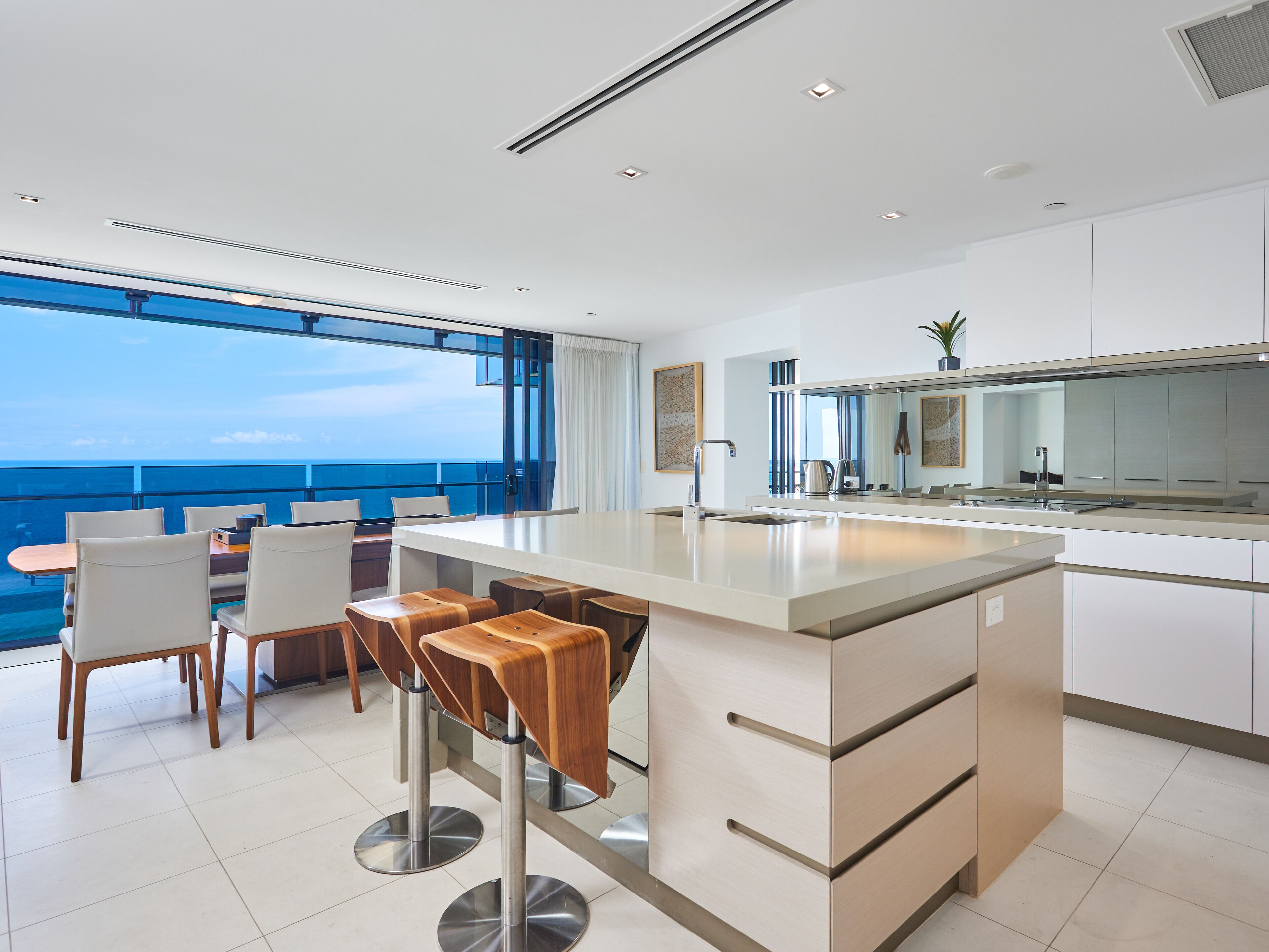 4-bedroom sub-penthouse with ocean views | private kitchen | full-sized fridge, microwave, oven, stovetop