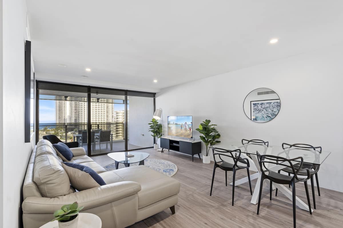 Deluxe-Apartment, 2 Schlafzimmer | Wohnbereich