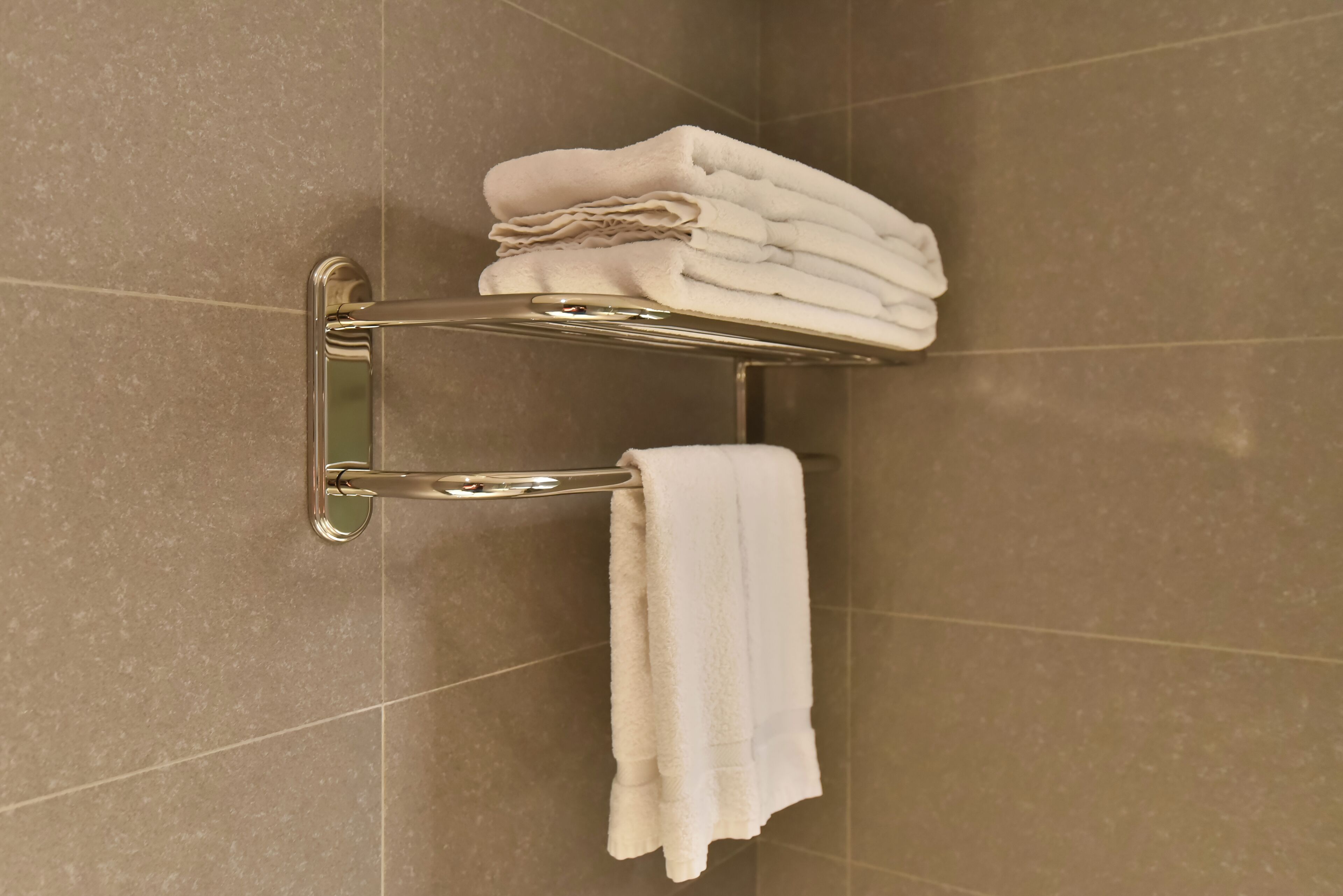 hair dryer, bathrobes, slippers, towels