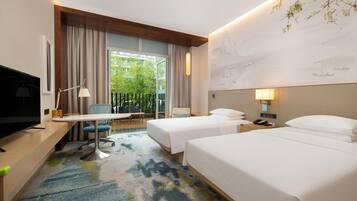 Zimmer, 2 Einzelbetten (Courtyard) | Hochwertige Bettwaren, Zimmersafe, Schreibtisch, Verdunkelungsvorhänge