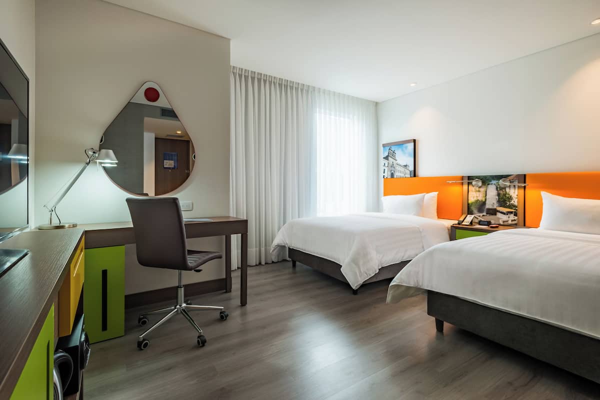 Chambre avec lits jumeaux, 2 lits une place