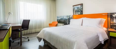 Premium bedding, down comforters, Select Comfort beds, in-room safe