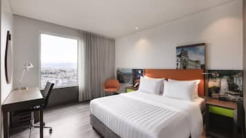 Premium bedding, down duvets, Select Comfort beds, in-room safe