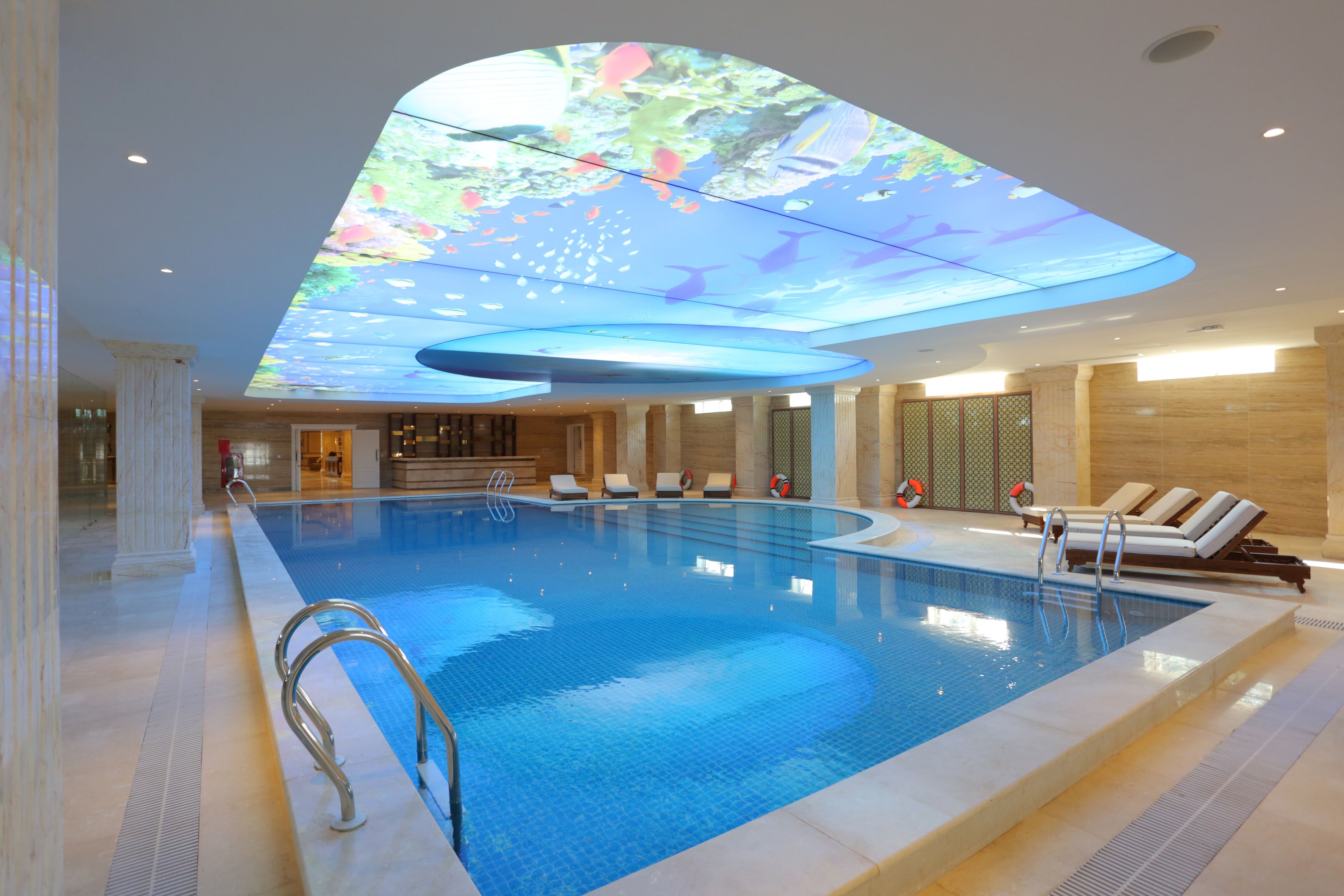Indoor pool, outdoor pool