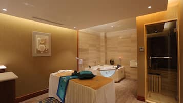 Sauna, hot tub, steam room, body treatments, body wraps, body scrubs