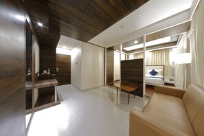 Studio, Smoking, City View | Premium bedding, minibar, in-room safe, desk - Hotel Silver Heights (Ahmedabad)