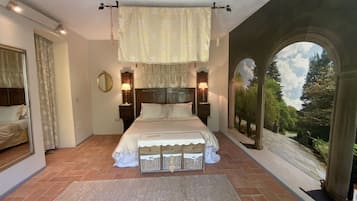 Chambre Double Deluxe, 1 chambre, vue jardin, rez-de-chaussée | 1 chambre, literie de qualité supérieure, matelas mémoire de forme