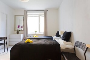 Comfort-Studio, 2 Einzelbetten | Bettwäsche aus ägyptischer Baumwolle, hochwertige Bettwaren