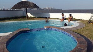 En la playa