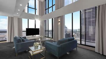 3 Bedroom West Penthouse | Living area | Flat-screen TV