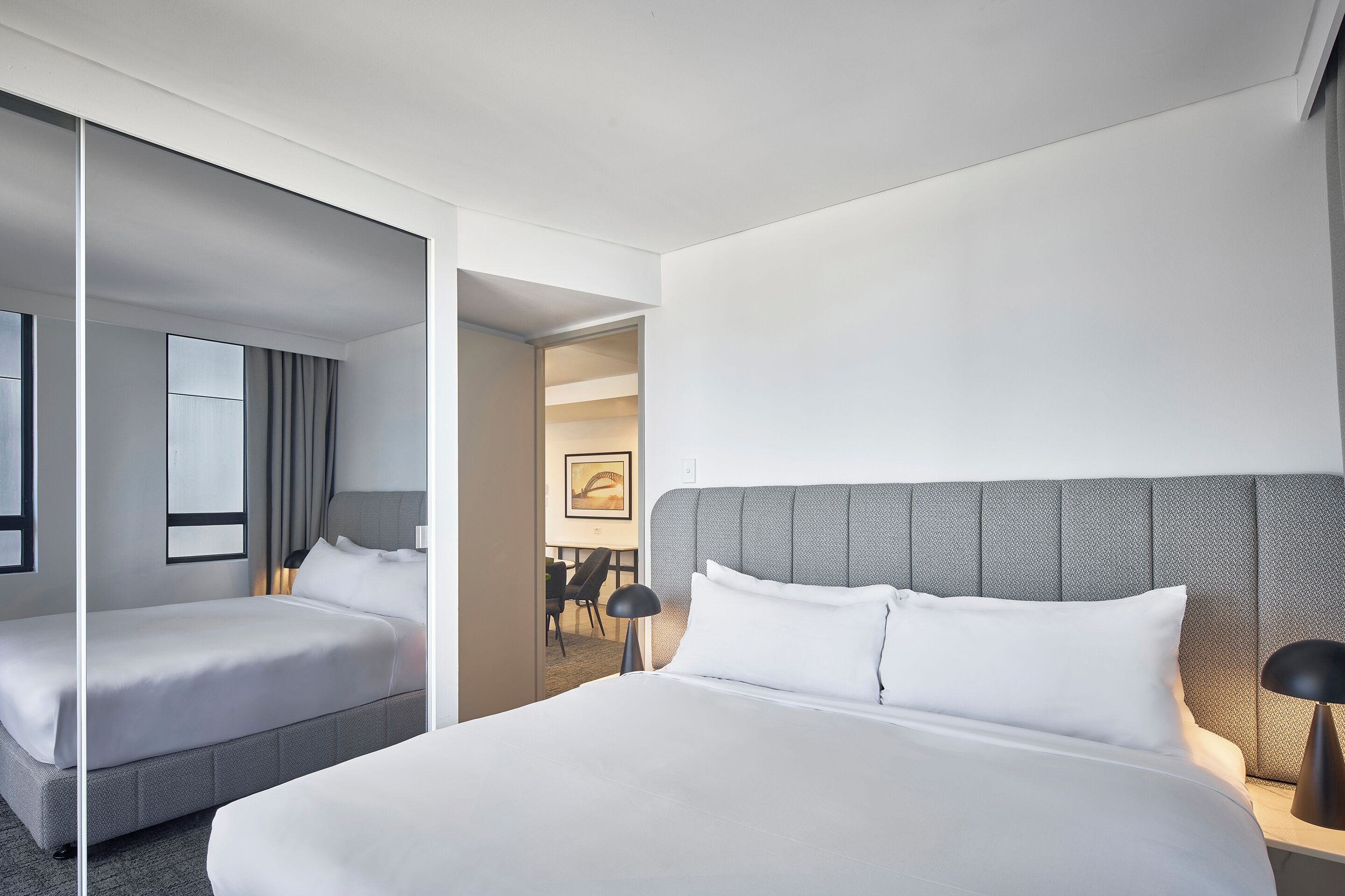 2 Bedroom Luxe Suite | Premium bedding, in-room safe, desk, iron/ironing board