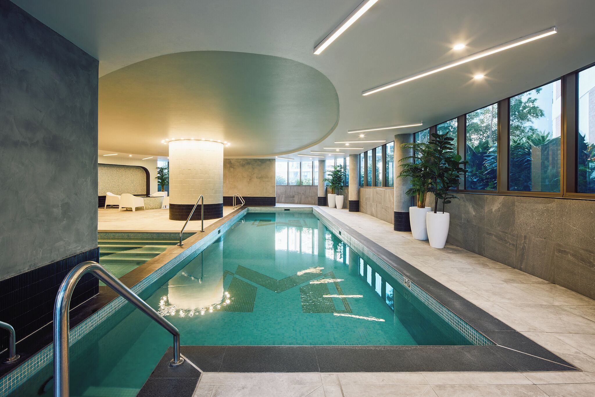 Indoor pool, outdoor pool