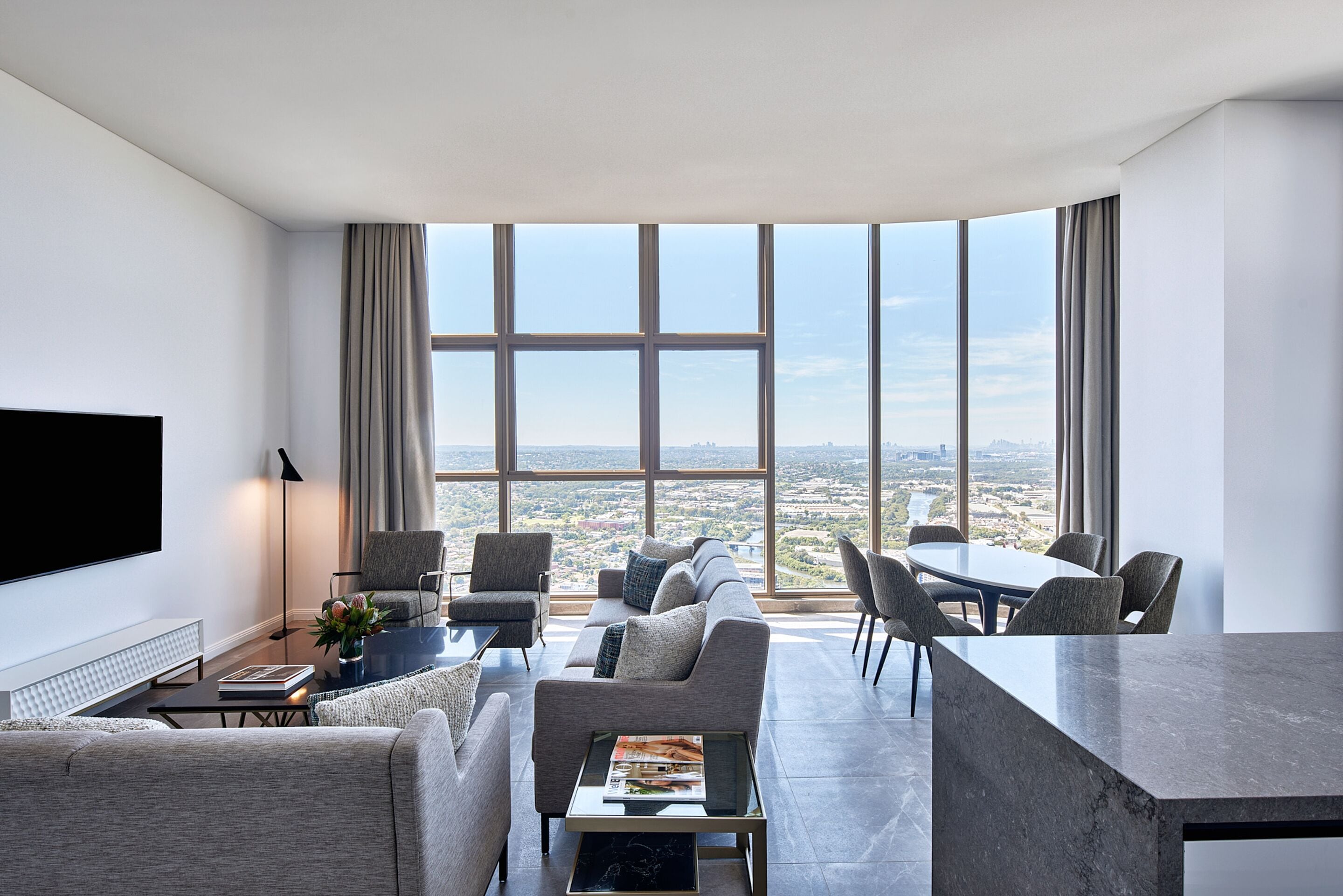 4 Bedroom Westport Penthouse | Living area | 55-inch Smart TV with digital channels, TV, streaming services