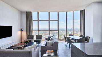 4 Bedroom Westport Penthouse | Living area | 55-inch Smart TV with digital channels, TV, streaming services