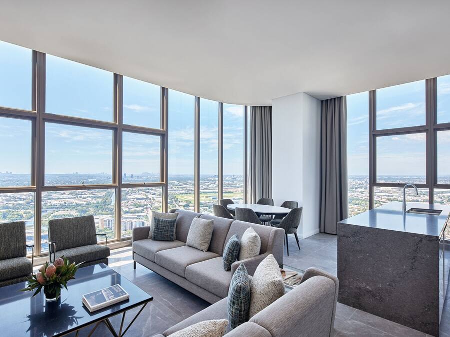 Penthouse - 4 sovrum (Westport ) | Vardagsrum | 55-tums smart-tv med digitalkanaler, tv och streamingtjänster