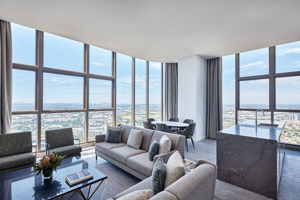 4 Bedroom Westport Penthouse | Living area | 55-inch Smart TV with digital channels, TV, streaming services