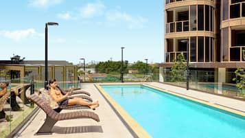 Indoor pool, outdoor pool