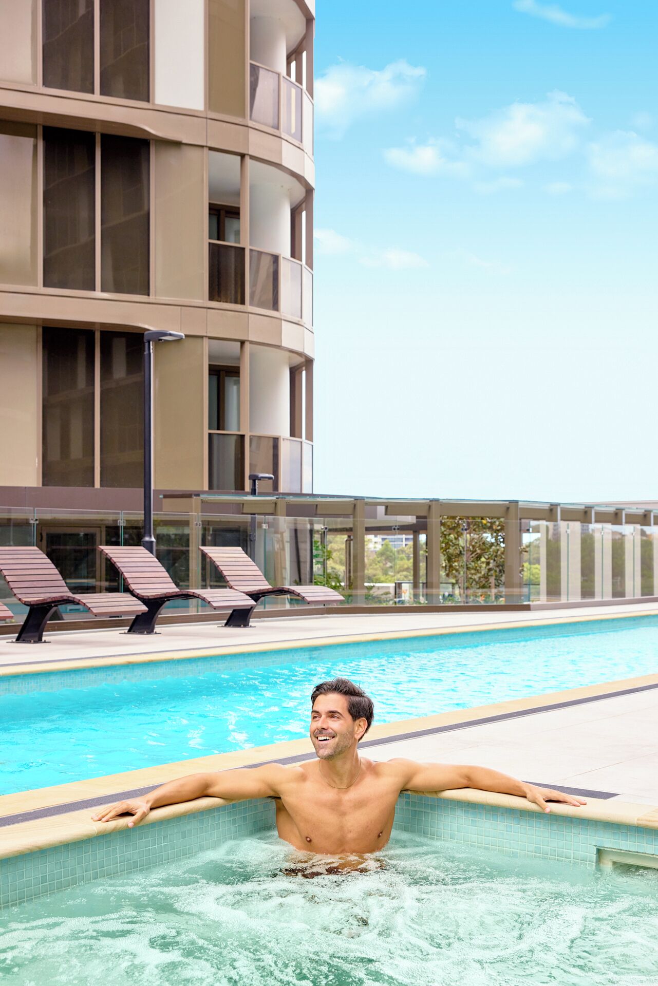 Indoor pool, outdoor pool