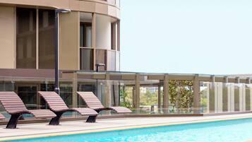 Indoor pool, outdoor pool