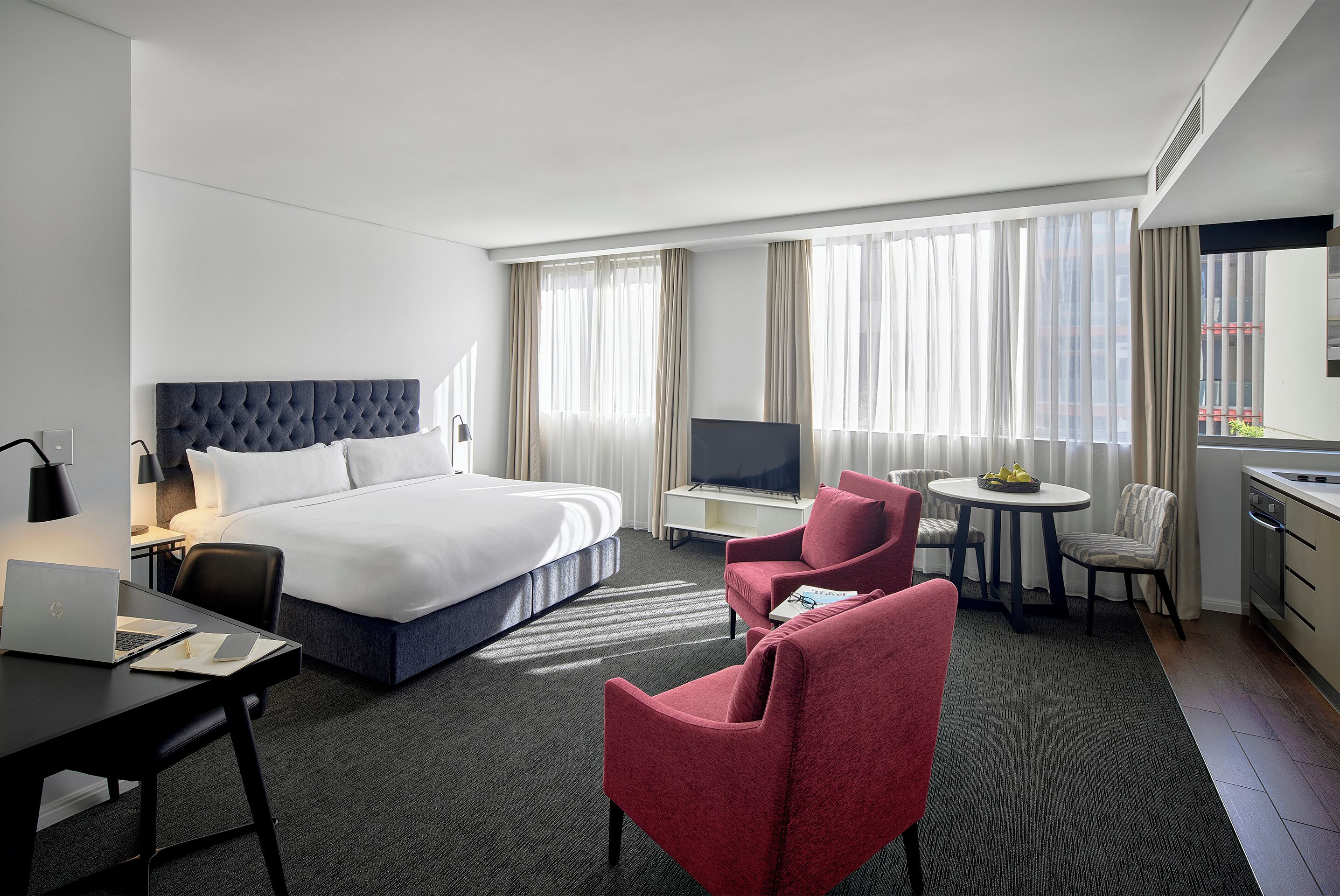 Premium bedding, in-room safe, desk, laptop workspace