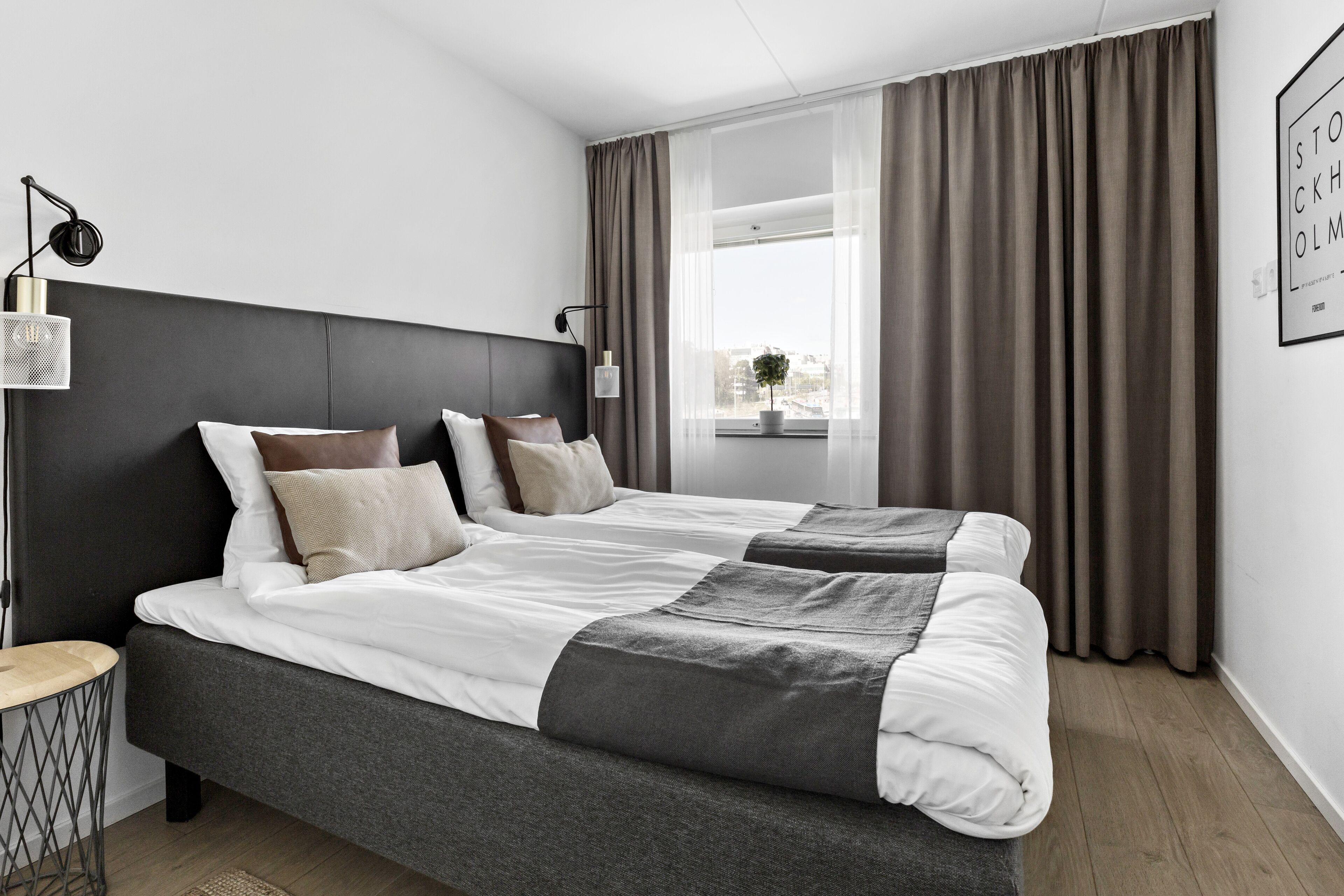 Leilighet | Blendingsgardiner, lydisolert, wi-fi (inkludert) og sengetøy