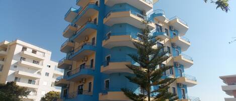 Voorkant van accommodatie