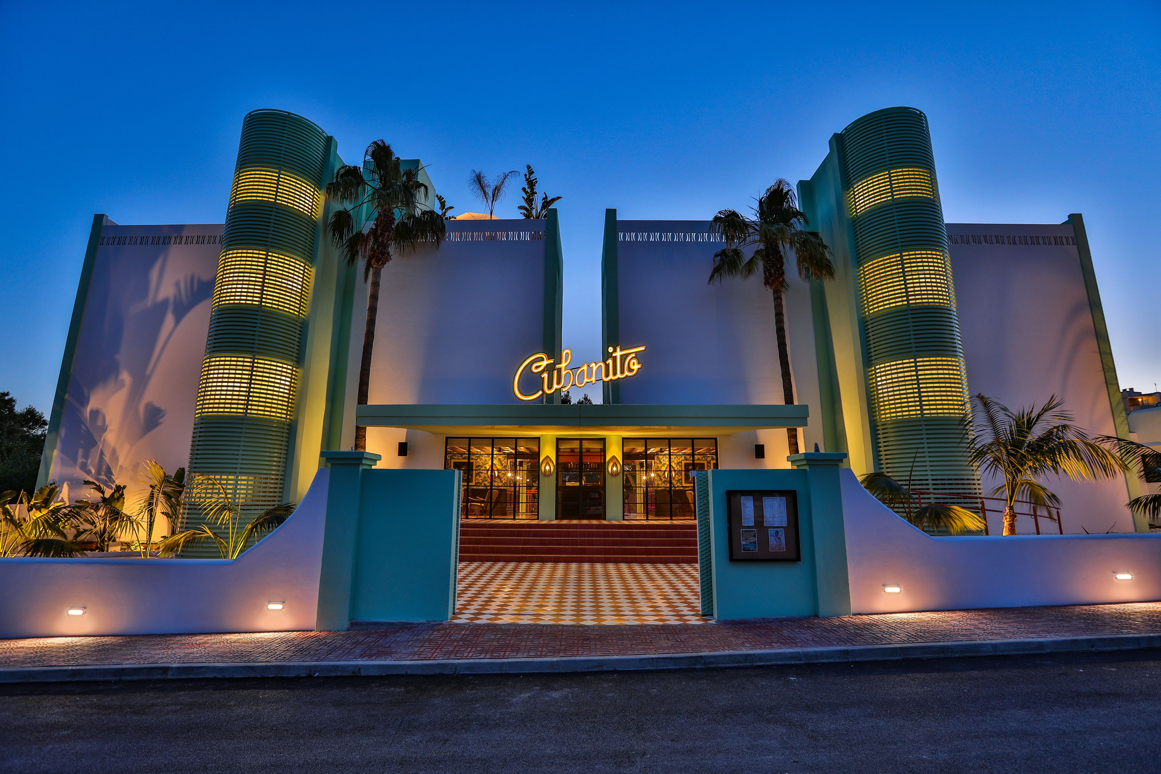 front of property – evening/night