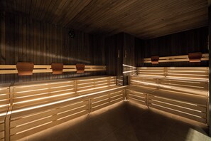 Sauna, bain à remous, hammam