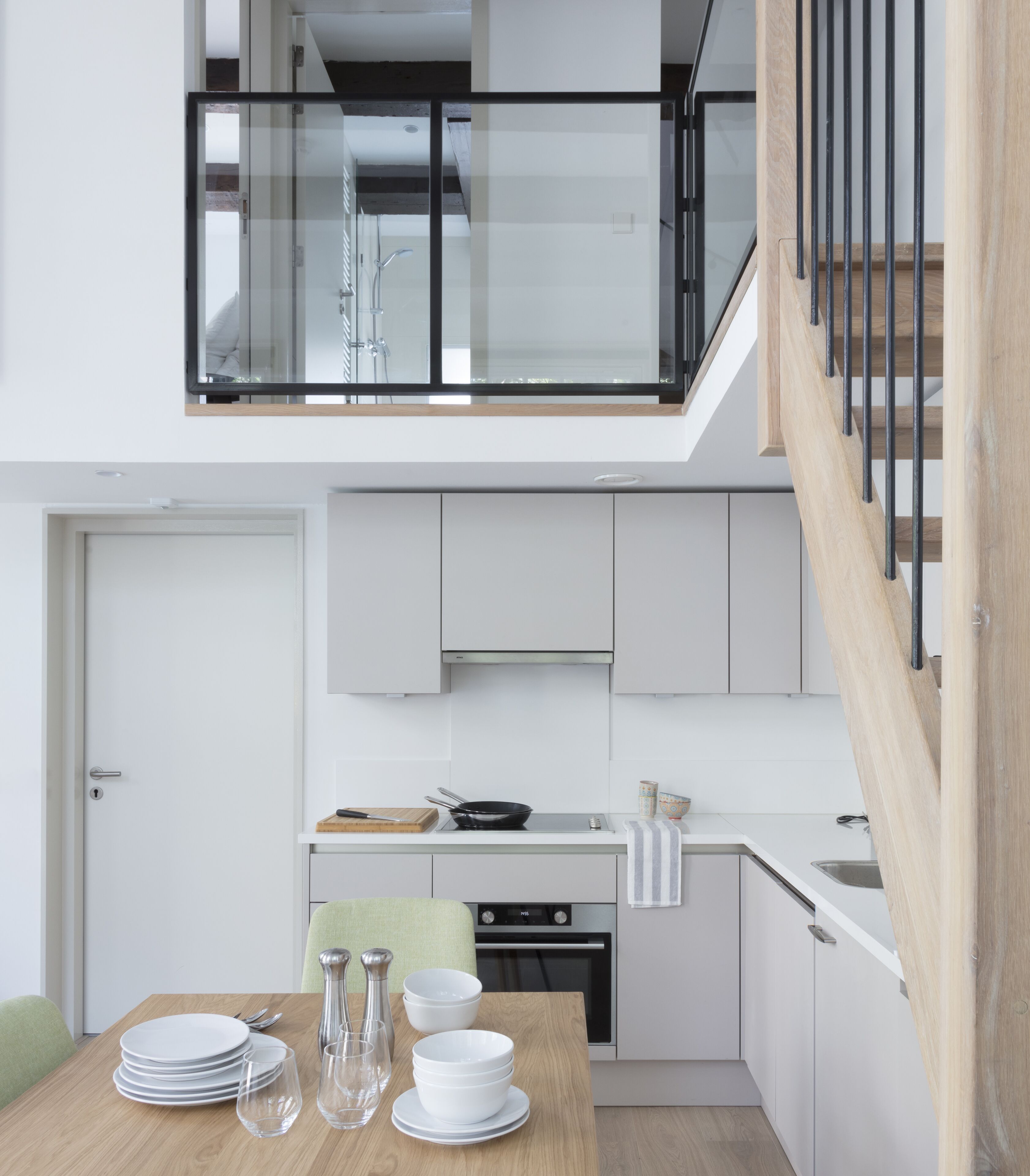 บ้านพัก, 2 ห้องนอน | ตู้นิรภัยในห้องพัก, พื้นที่ทำงานแบบใช้แล็ปท็อป, ผ้าม่านกันแสง