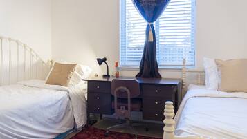 6 bedrooms, iron/ironing board, travel crib, free WiFi