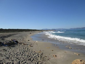On the beach, sun-loungers - Beach Villa, Amazing Pool, Free WiFi, BBQ.... (Son Serra de Marina)