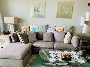 Älytelevisio, takka, DVD-soitin, kirjoja