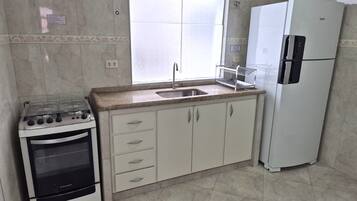Apartment | Private kitchen | Fridge, microwave, oven, cookware/dishes/utensils