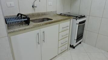 Apartment | Private kitchen | Fridge, microwave, oven, cookware/dishes/utensils